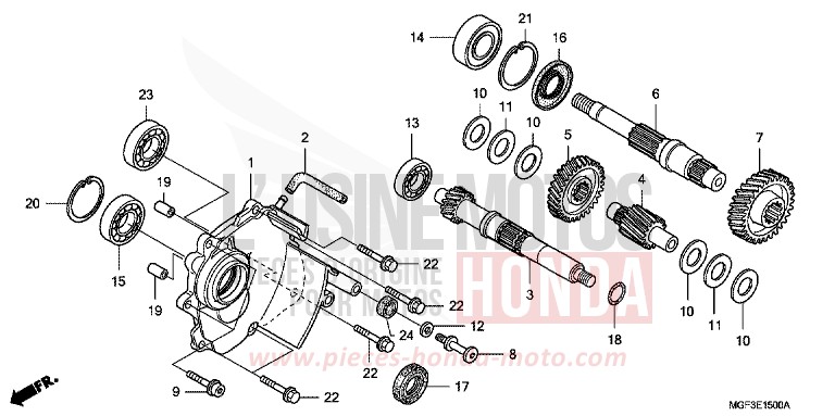 BOITE DE VITESSES de SILVER WING SWORD SILVER METALLIC (NHA95) de 2011